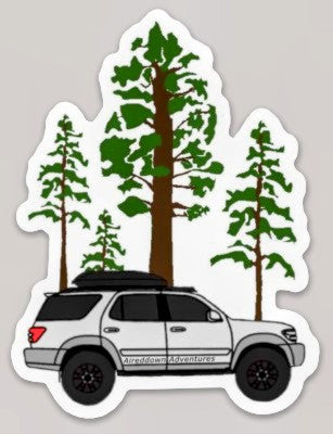 3" Aireddown Adventures decal